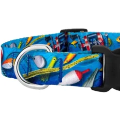 Country Brook Petz Deluxe Gone Fishin' Dog Collar And Leash -Pet Shop GUEST 00aab51a 8835 4093 be49 bded7911b6e1