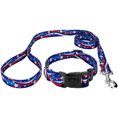 Country Brook Petz Star Spangled Deluxe Dog Collar And Leash 7 Country Brook Petz Star Spangled Deluxe Dog Collar And Leash - Image 5
