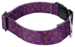 Country Brook Petz 1 1/2 Inch Deluxe Purple Paisley Dog Collar -Pet Shop GUEST 066e2593 d2b2 4c30 863b 0adf03197e89