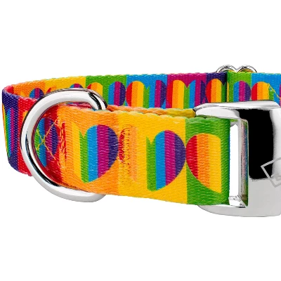 Country Brook Petz Premium Rainbow Hearts Dog Collar 5 Country Brook Petz Premium Rainbow Hearts Dog Collar - Image 3