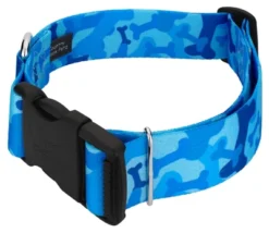 Country Brook Petz 1 1/2 Inch Deluxe Blue Bone Camo Dog Collar -Pet Shop GUEST 0743bbae 86fa 4654 9411 6c4243bd8afc