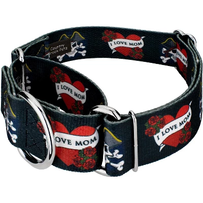 Country Brook Petz 2 Inch I Love Mom Martingale Dog Collar 3 Country Brook Petz 2 Inch I Love Mom Martingale Dog Collar