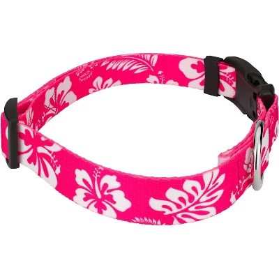 Country Brook Petz Pink Hawaiian Deluxe Dog Collar And Leash 6 Country Brook Petz Pink Hawaiian Deluxe Dog Collar And Leash - Image 4