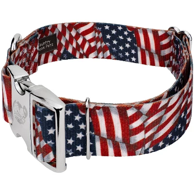 Country Brook Petz 1 1/2 Inch Premium Patriotic Tribute Dog Collar 5 Country Brook Petz 1 1/2 Inch Premium Patriotic Tribute Dog Collar - Image 3