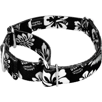 Country Brook Petz - Black Hawaiian Martingale Dog Collar 5 Country Brook Petz - Black Hawaiian Martingale Dog Collar - Image 3