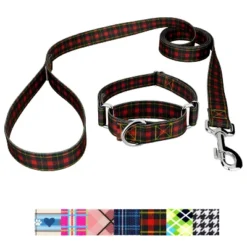 Country Brook Petz® Martingale Collar And Leash - Plaid And Argyle Collection -Pet Shop GUEST 0f53ec4c cd54 4018 b16b 947fde9d1e3d