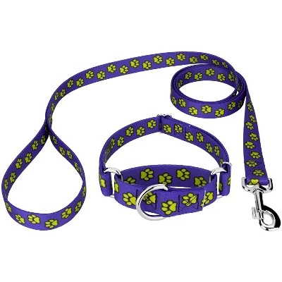Country Brook Petz Blue Busy Paws Martingale Dog Collar And Leash Limited Edition 7 Country Brook Petz Blue Busy Paws Martingale Dog Collar And Leash Limited Edition - Image 5