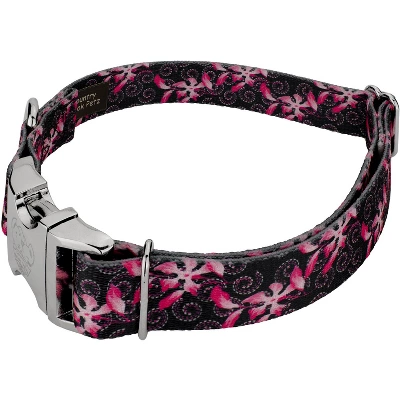 Country Brook Petz Premium Pink Honeysuckle Breeze Dog Collar 3 Country Brook Petz Premium Pink Honeysuckle Breeze Dog Collar
