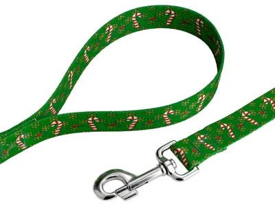 Country Brook Petz® 1 Inch Candy Cane Christmas Dog Leash, 6 Foot 4 Country Brook Petz® 1 Inch Candy Cane Christmas Dog Leash, 6 Foot - Image 2