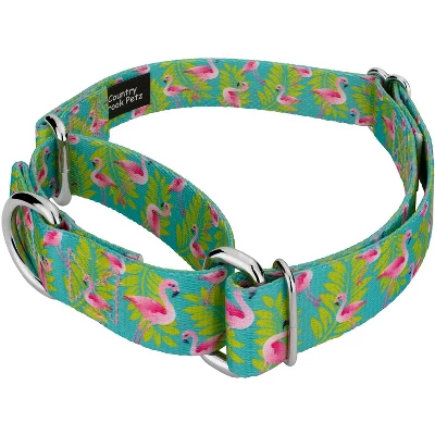 Country Brook Design - Flamingos Martingale Dog Collar 5 Country Brook Design - Flamingos Martingale Dog Collar - Image 3