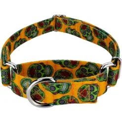 Country Brook Design Sugar Skulls Martingale Dog Collar -Pet Shop GUEST 1ae42606 a224 4c9a b5fe b62e7edf5819