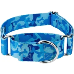 Country Brook Petz 1 1/2 Inch Blue Bone Camo Martingale Dog Collar -Pet Shop GUEST 1c55fbf9 439e 4e3d 811a 9aad1617a4f5