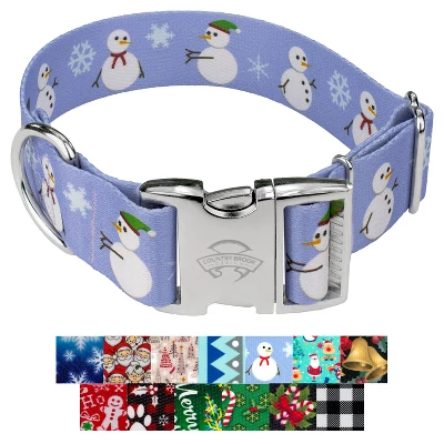 Country Brook Petz HossFit Jr Wide Premium Dog Collar - Christmas Collection 7 Country Brook Petz HossFit Jr Wide Premium Dog Collar - Christmas Collection - Image 5