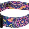 Country Brook Petz 1 1/2 Inch Deluxe Blue Boho Mandala Dog Collar -Pet Shop GUEST 1e8fdcbb ed90 4673 8d30 d188fe0c46b4