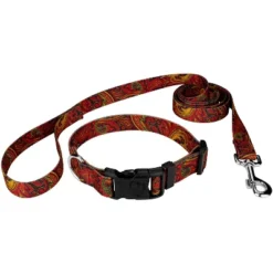 Country Brook Petz Fire Paisley Deluxe Dog Collar And Leash -Pet Shop GUEST 1fa1e0f4 df36 455b 82c8 d7950135cbff