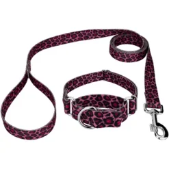 Country Brook Petz Pink Leopard Print Martingale Dog Collar And Leash -Pet Shop GUEST 20e66436 d8e7 4980 b16e ba8d8e6eb66b