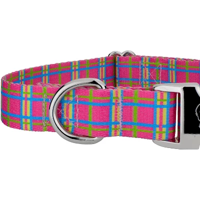 Country Brook Petz Premium Bubblegum Pink Plaid Dog Collar And Leash 8 Country Brook Petz Premium Bubblegum Pink Plaid Dog Collar And Leash - Image 6