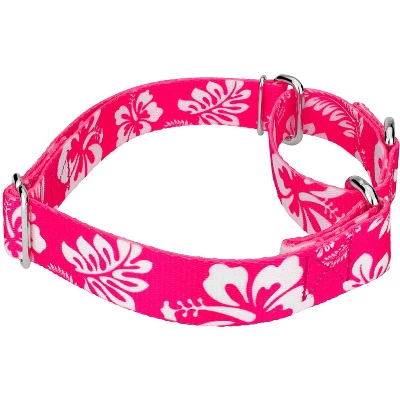 Country Brook Petz - Pink Hawaiian Martingale Dog Collar 5 Country Brook Petz - Pink Hawaiian Martingale Dog Collar - Image 3