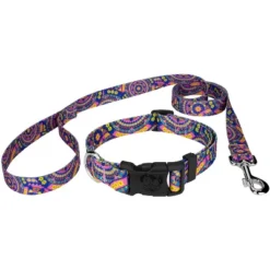 Country Brook Petz Blue Boho Mandala Deluxe Dog Collar And Leash -Pet Shop GUEST 2a6c2374 ce69 48ec 8d13 c1aeb1226728
