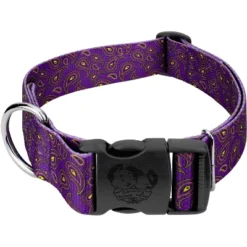 Country Brook Petz 1 1/2 Inch Deluxe Purple Paisley Dog Collar -Pet Shop GUEST 2d8e4886 9f08 4f6f bdf8 aba11b52fcc3