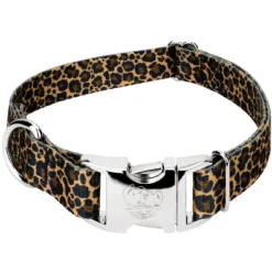 Country Brook Petz Premium Leopard Print Dog Collar -Pet Shop GUEST 2eb92a18 919a 46bf 87c5 4c7000e73133