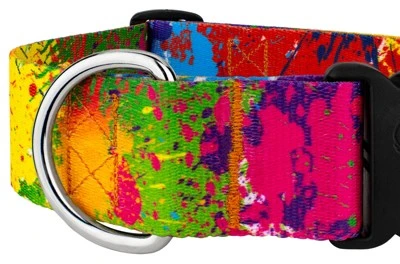 Country Brook Petz 1 1/2 Inch Deluxe Paint Splatter Dog Collar 6 Country Brook Petz 1 1/2 Inch Deluxe Paint Splatter Dog Collar - Image 4