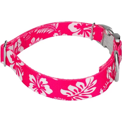 Country Brook Petz Premium Pink Hawaiian Dog Collar 5 Country Brook Petz Premium Pink Hawaiian Dog Collar - Image 3