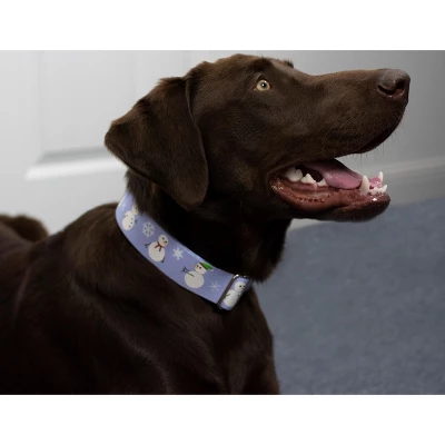 Country Brook Petz 1 1/2 Inch Snowman Martingale Dog Collar 4 Country Brook Petz 1 1/2 Inch Snowman Martingale Dog Collar - Image 2