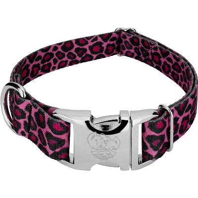 Country Brook Petz Premium Pink Leopard Dog Collar 7 Country Brook Petz Premium Pink Leopard Dog Collar - Image 5