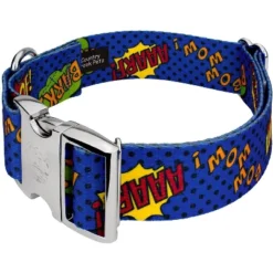 Country Brook Petz HossFit Jr Wide Premium Dog Collar - Geek Chic Collection