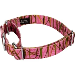 Country Brook Petz Pink Waterfowl Camo Martingale Dog Collar