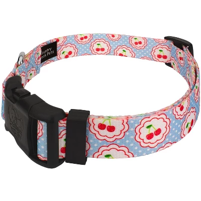 Country Brook Petz Deluxe Cherry On Top Dog Collar And Leash Limited Edition 3 Country Brook Petz Deluxe Cherry On Top Dog Collar And Leash Limited Edition