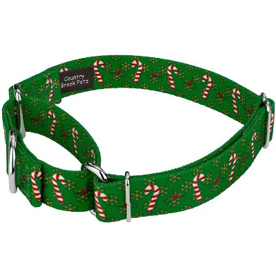 Country Brook Petz Candy Cane Christmas Martingale Dog Collar 5 Country Brook Petz Candy Cane Christmas Martingale Dog Collar - Image 3