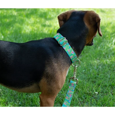 Country Brook Design - Flamingos Martingale Dog Collar 3 Country Brook Design - Flamingos Martingale Dog Collar