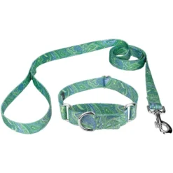 Country Brook Petz Green Paisley Martingale Collar And Leash -Pet Shop GUEST 4505e9e3 e471 49df aa85 84155249a34f