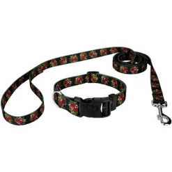 Country Brook Petz Deluxe Black Candy Cane Dog Collar And Leash -Pet Shop GUEST 46675675 9ee4 4939 8449 ac7053eaa382
