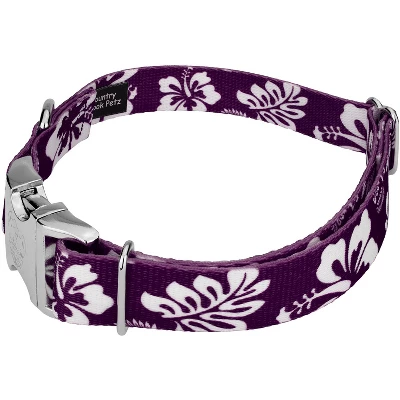 Country Brook Petz Premium Purple Hawaiian Dog Collar 3 Country Brook Petz Premium Purple Hawaiian Dog Collar