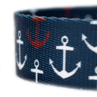 Country Brook Petz® 1 Inch Anchors Away Dog Leash - 6 Foot 4 Country Brook Petz® 1 Inch Anchors Away Dog Leash - 6 Foot - Image 2