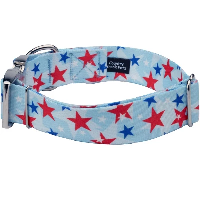 Country Brook Petz HossFit Jr Wide Premium Dog Collar - Americana Collection 3 Country Brook Petz HossFit Jr Wide Premium Dog Collar - Americana Collection