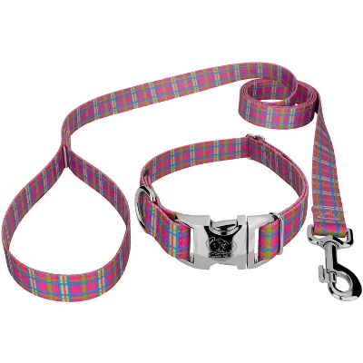 Country Brook Petz Premium Bubblegum Pink Plaid Dog Collar And Leash 10 Country Brook Petz Premium Bubblegum Pink Plaid Dog Collar And Leash - Image 8
