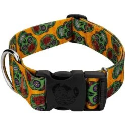 Country Brook Petz 1 1/2 Inch Deluxe Sugar Skulls Dog Collar -Pet Shop GUEST 501ccd0d d3bc 4932 b35a b36b78e2ff6b