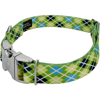 Country Brook Petz Premium Margarita Argyle Dog Collar 5 Country Brook Petz Premium Margarita Argyle Dog Collar - Image 3