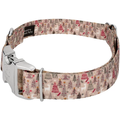 Country Brook Petz Premium Woodland Christmas Dog Collar 3 Country Brook Petz Premium Woodland Christmas Dog Collar