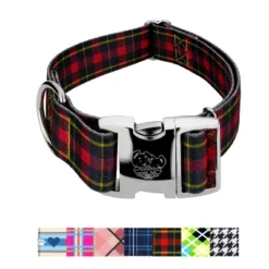 Country Brook Petz HossFit Jr Wide Premium Dog Collar - Plaid And Argyle Collection -Pet Shop GUEST 5a1505b3 d049 43ee a68b cff68bf5bca3