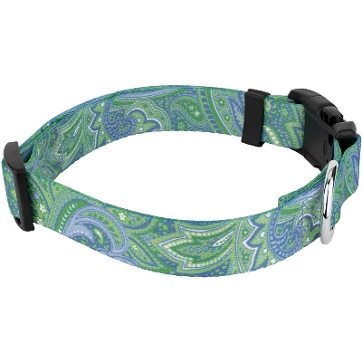 Country Brook Petz Deluxe Green Paisley Dog Collar - Made In The U.S.A. (3/4 Inch, Small) 4 Country Brook Petz Deluxe Green Paisley Dog Collar - Made In The U.S.A. (3/4 Inch, Small) - Image 2
