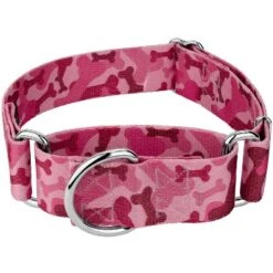 Country Brook Petz 1 1/2 Inch Pink Bone Camo Martingale Dog Collar -Pet Shop GUEST 5d3bab8a 25dd 4583 89b9 8563150c445e