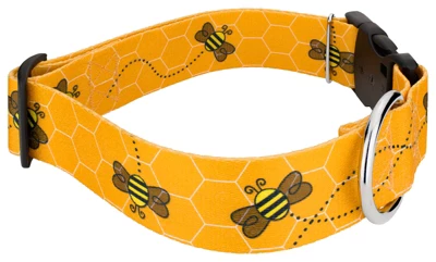 Country Brook Petz 1 1/2 Inch Deluxe Busy Bee Dog Collar 4 Country Brook Petz 1 1/2 Inch Deluxe Busy Bee Dog Collar - Image 2