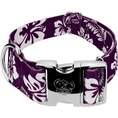 Country Brook Petz 1 1/2 Inch Premium Purple Hawaiian Dog Collar 7 Country Brook Petz 1 1/2 Inch Premium Purple Hawaiian Dog Collar - Image 5