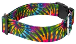 Country Brook Petz 1 1/2 Inch Deluxe Tie Dye Stripes Dog Collar -Pet Shop GUEST 6066b4f3 1960 478f b5d6 a9ea61806a19