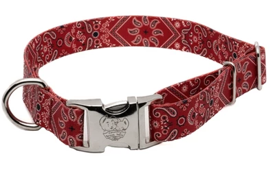 Country Brook Petz Premium Red Bandana Dog Collar 9 Country Brook Petz Premium Red Bandana Dog Collar - Image 7